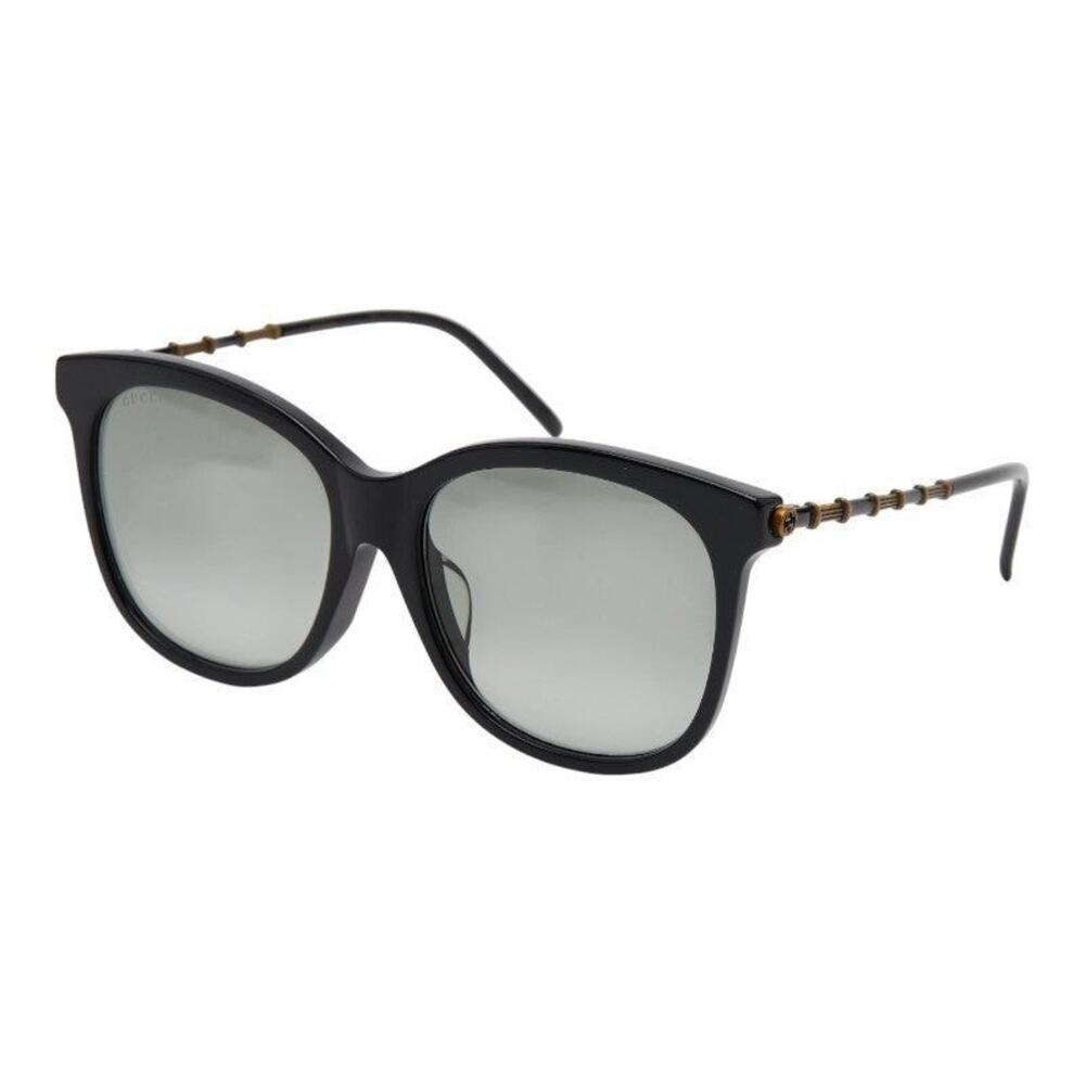 Gucci Interlocking G Butterfly Asian Fit Gradient Lens Sunglasses Black